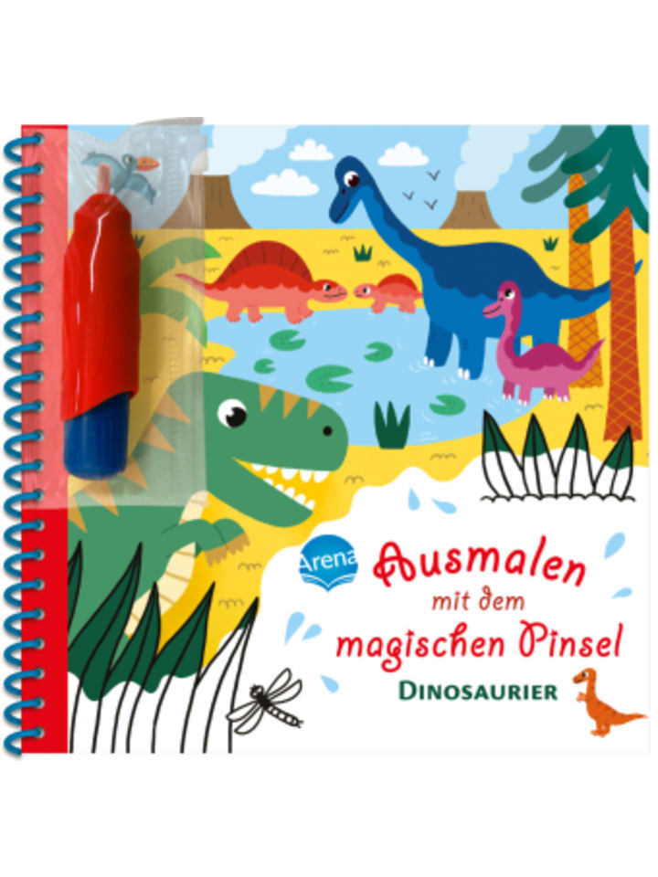 Arena Buch - Ausmalen mit dem magischen Pinsel. Dinosaurier günstig kaufen onesize