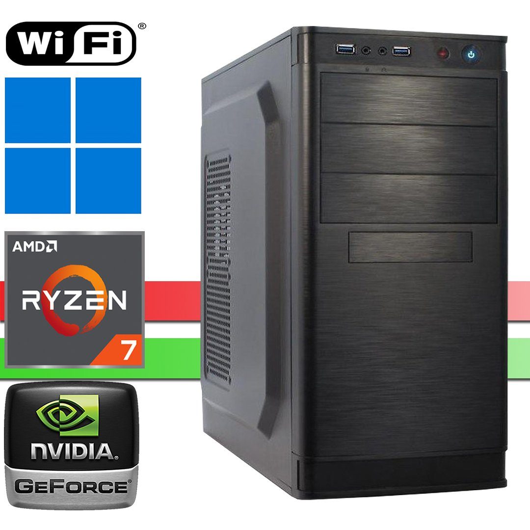 X-HARDWARE X-Power Computer 4700S, 16GB RAM, 512GB SSD + bis zu 4TB HDD Business-PC (AMD Ryzen 7 4700S, Nvidia GeForce GT710 2GB GDDR5, 16 GB RAM, 0 GB HDD, 512 GB SSD, Luftkühlung, Windows 11 Professional, WiFi)