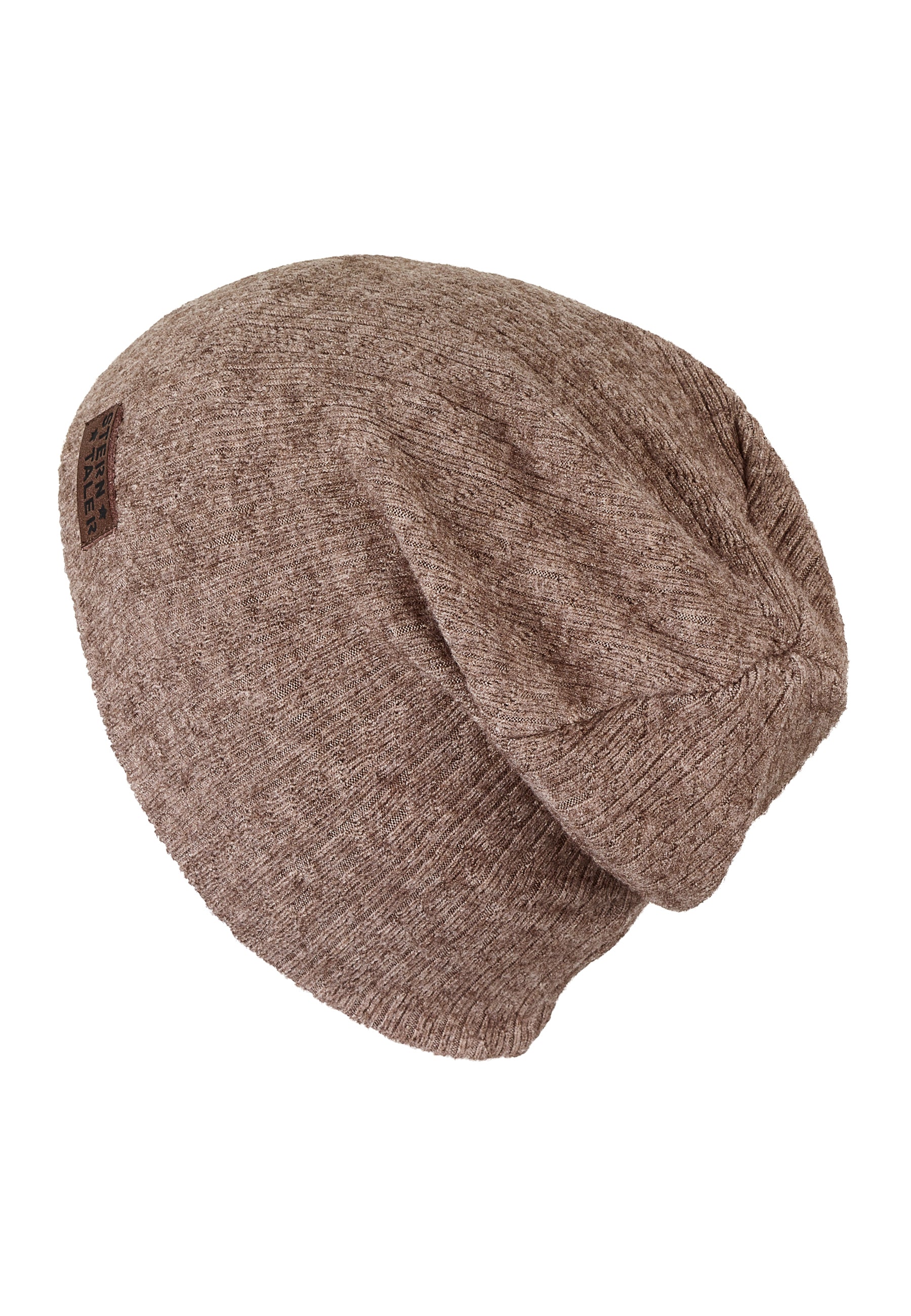 Slouch-Beanie mit Struktur aus Mischgewebe