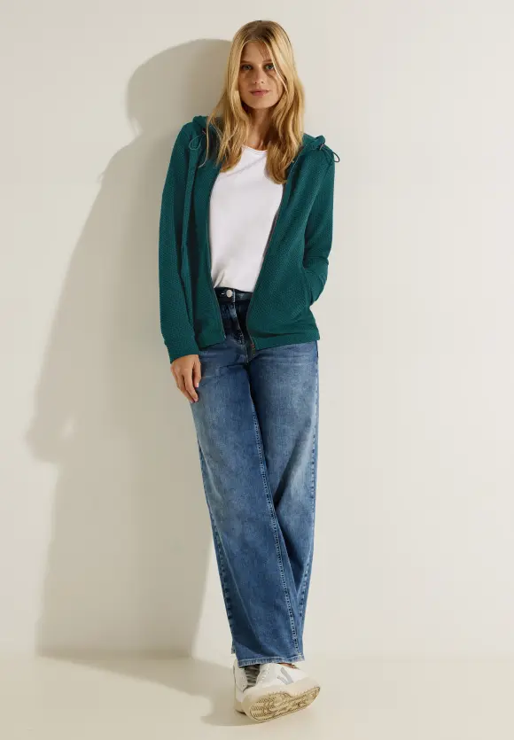 CECIL Cooler Cardigan mit Kapuze