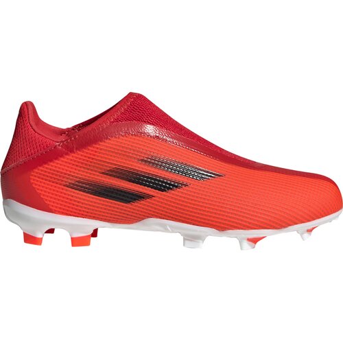 KINDER FUSSBALL-RASENSCHUHE KINDER FUSSBALLSCHUHE X SPEEDFLOW.3 LACELESS FG J