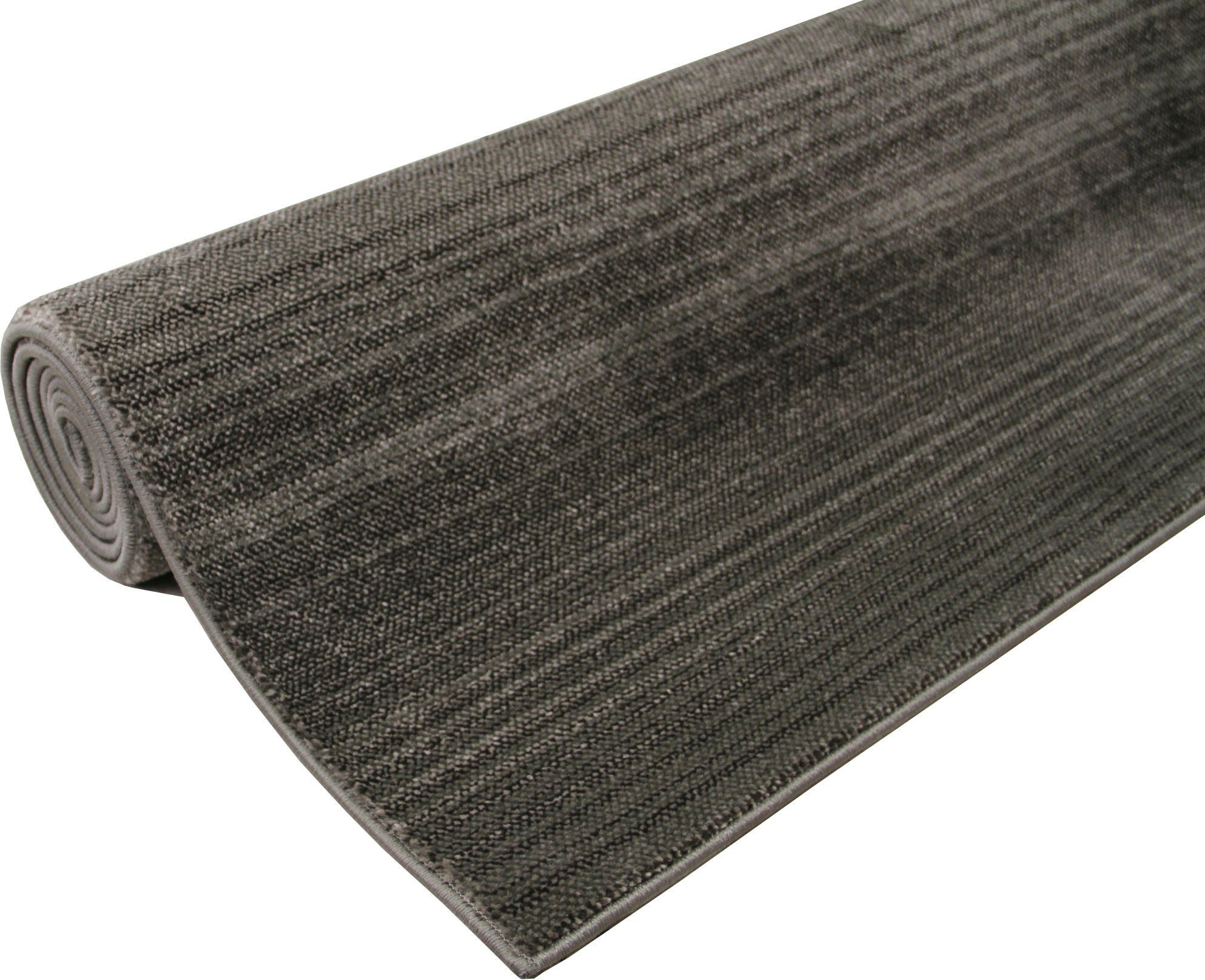 Teppich Elrik, andas, rechteckig, Höhe: 18 mm, weich, mit dezenten Streifen, meliert, flach, pflegeleicht, elegant