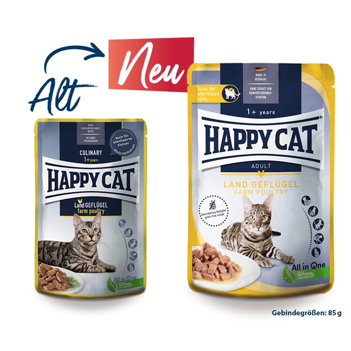 Happy Cat Meat in Sauce Land Geflügel günstig kaufen bei ZooRoyal
