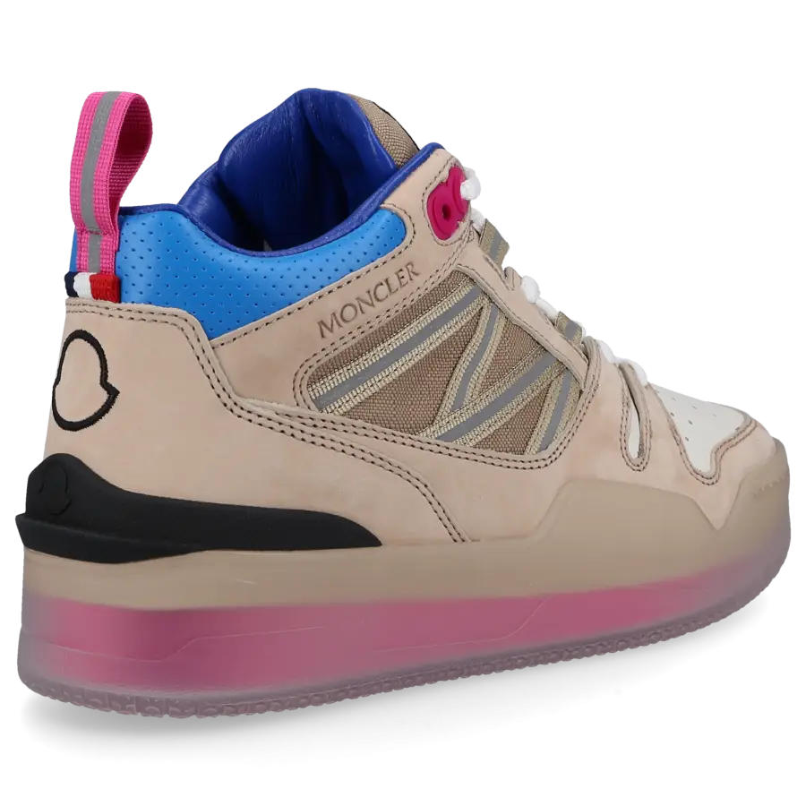 Moncler - Sneaker high PIVOT Nubukleder - beige