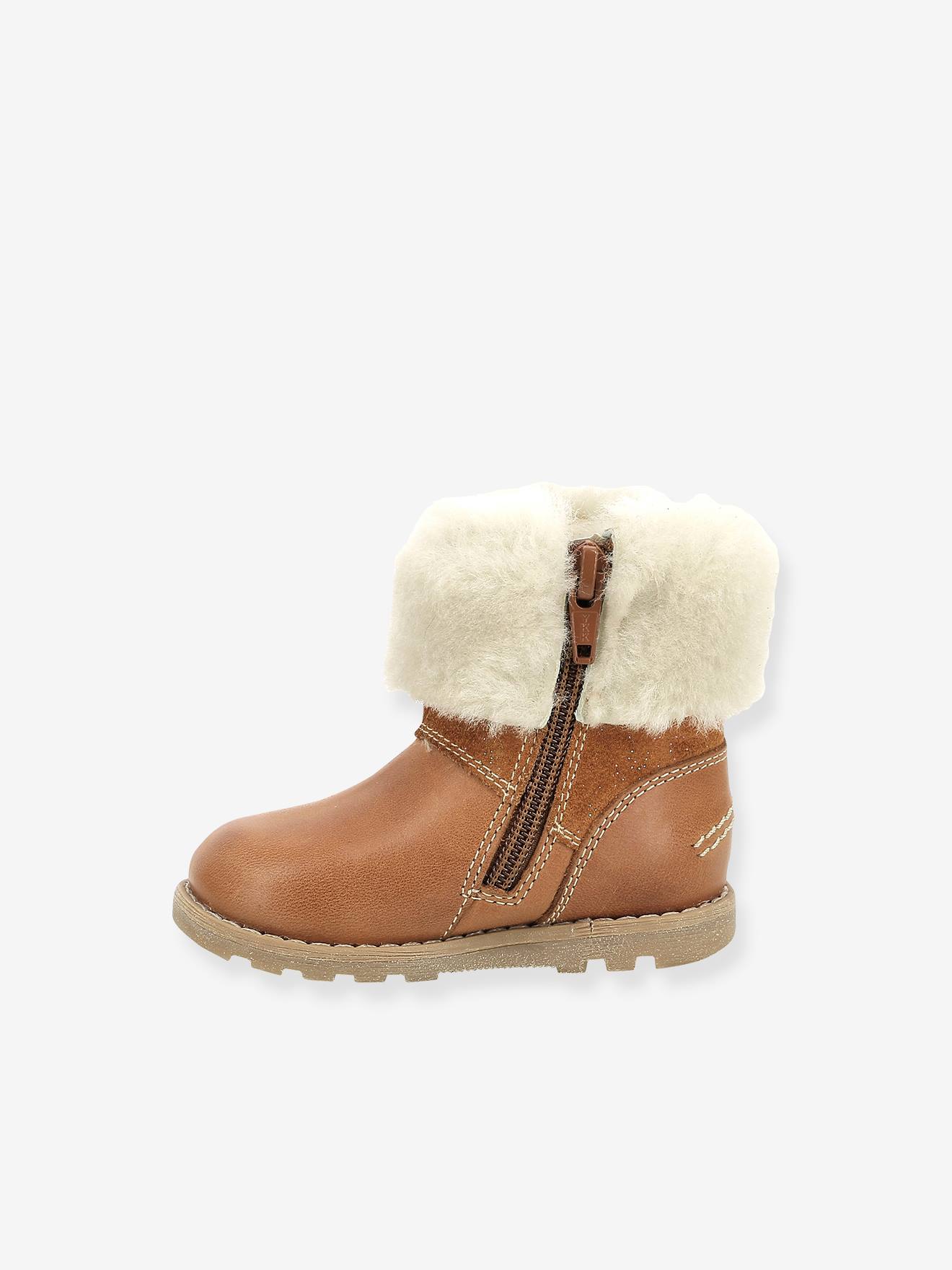 Kickers Mädchen Baby Lauflern-Boots NONOFUR KICKERS - karamell