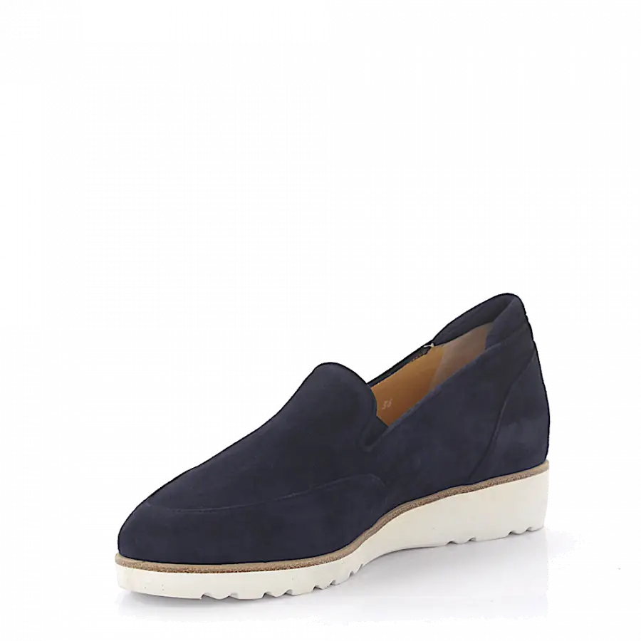 Truman's - Loafer Kalbsleder Veloursleder blau - blau