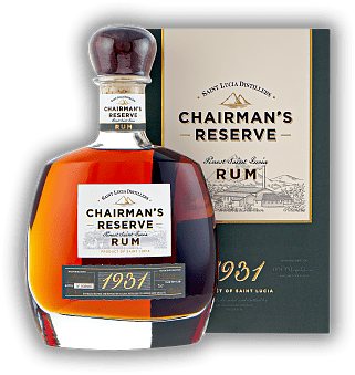Chairman's Reserve 1931 from St. Lucia Distillers Chairman's Reserve 1931 from St. Lucia Distillers Destilliert in der südöstlichen Karibik auf einer der Windward Inseln. Zur Feier von über 80 Jahren St. Lucia Distillers Rum. 0,7	 Liter - Vol 46%