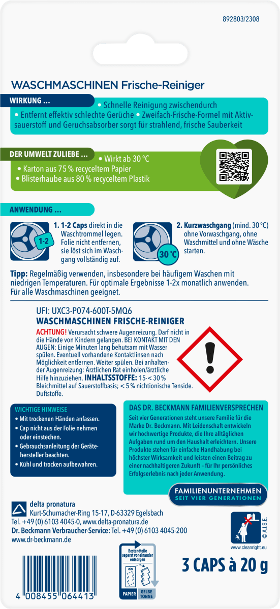 Waschmaschinenreiniger Frische, 3 St