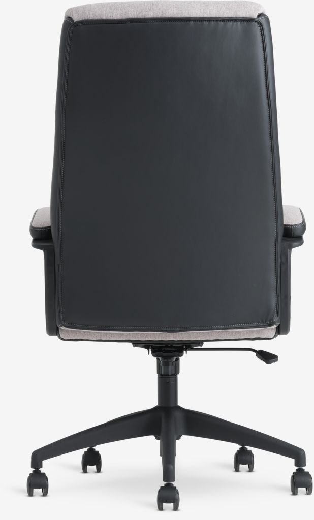 MARBJERG MARBJERG office chair, gray and black imitation leather