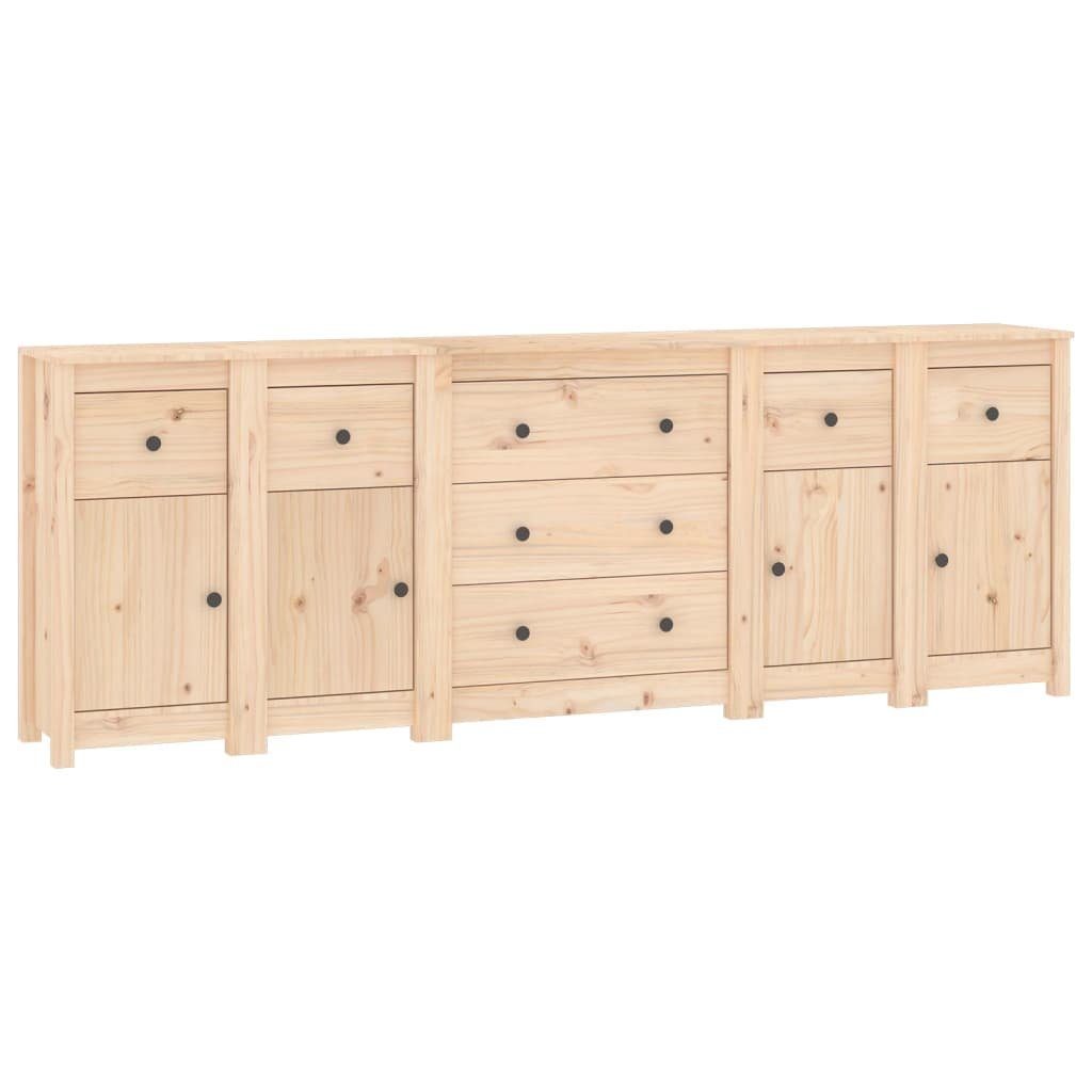 vidaXL Sideboard Sideboard 230x35x80 cm Massivholz Kiefer (1 St)