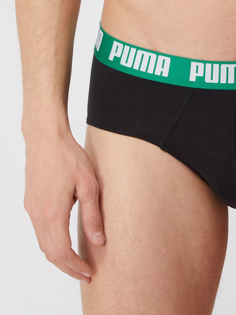 Slip mit Stretch-Anteil im 2er-Pack in grün