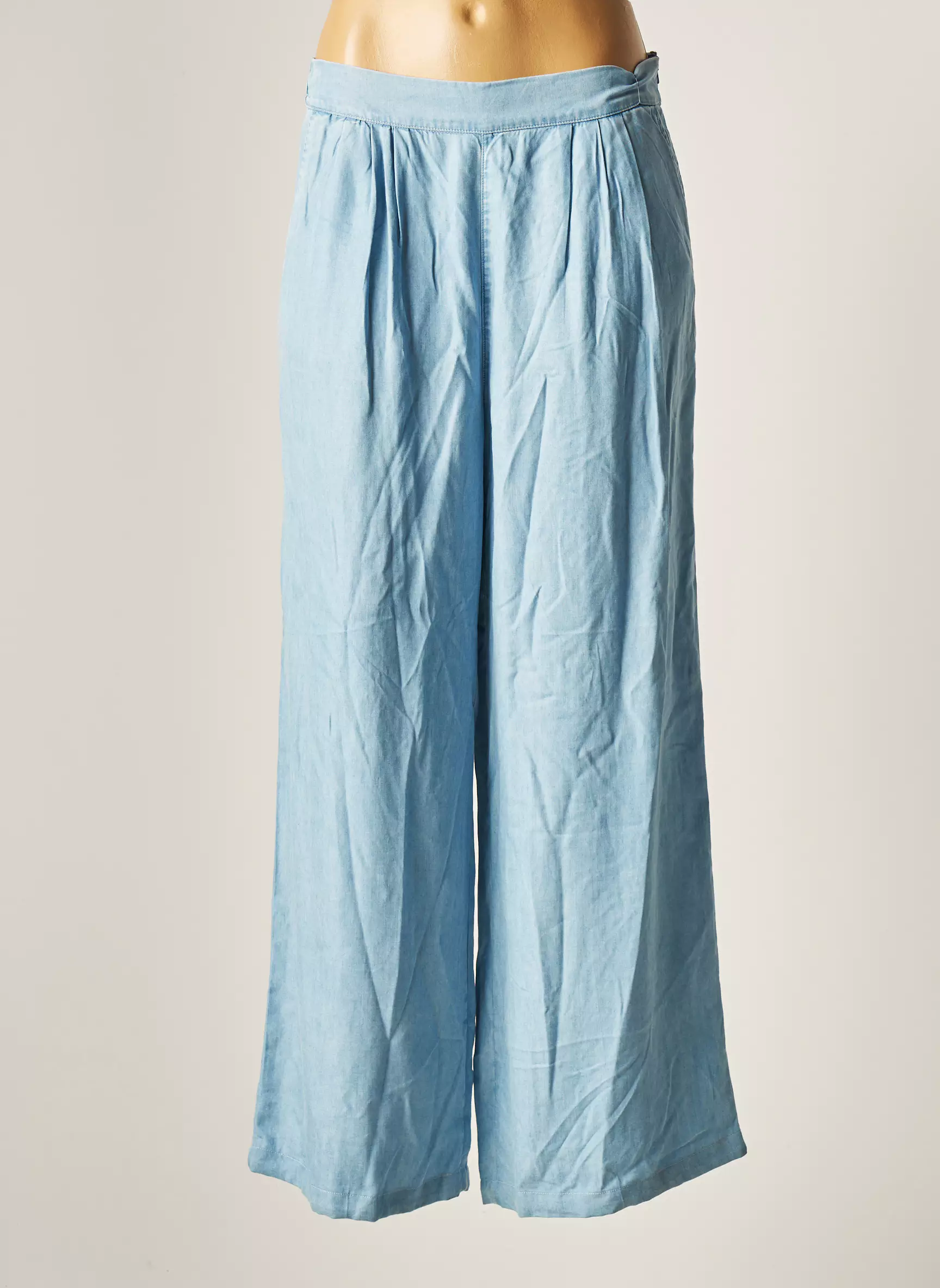 Guess Pantalons Larges Femme couleur bleu