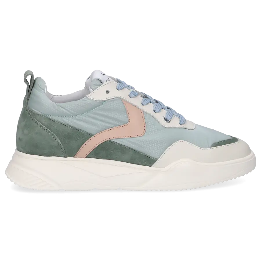 VOILE BLANCHE - Sneaker low JOSHEE Veloursleder - grün