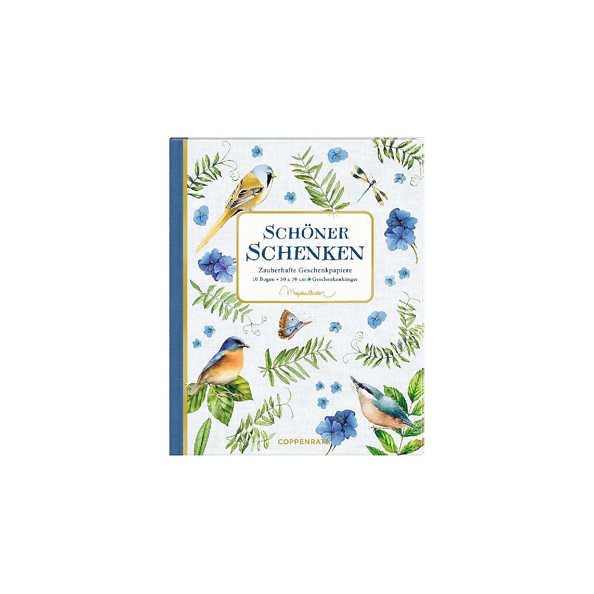 Geschenkpapierbuch Schöner Schenken M. Bastin, 10 Bogen 50 x 70 cm
