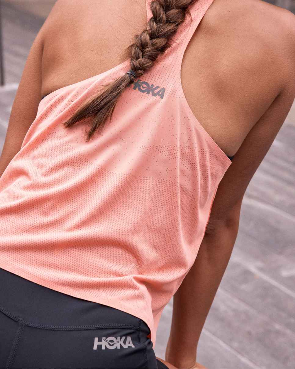 Race Day Singlet Grapefruit