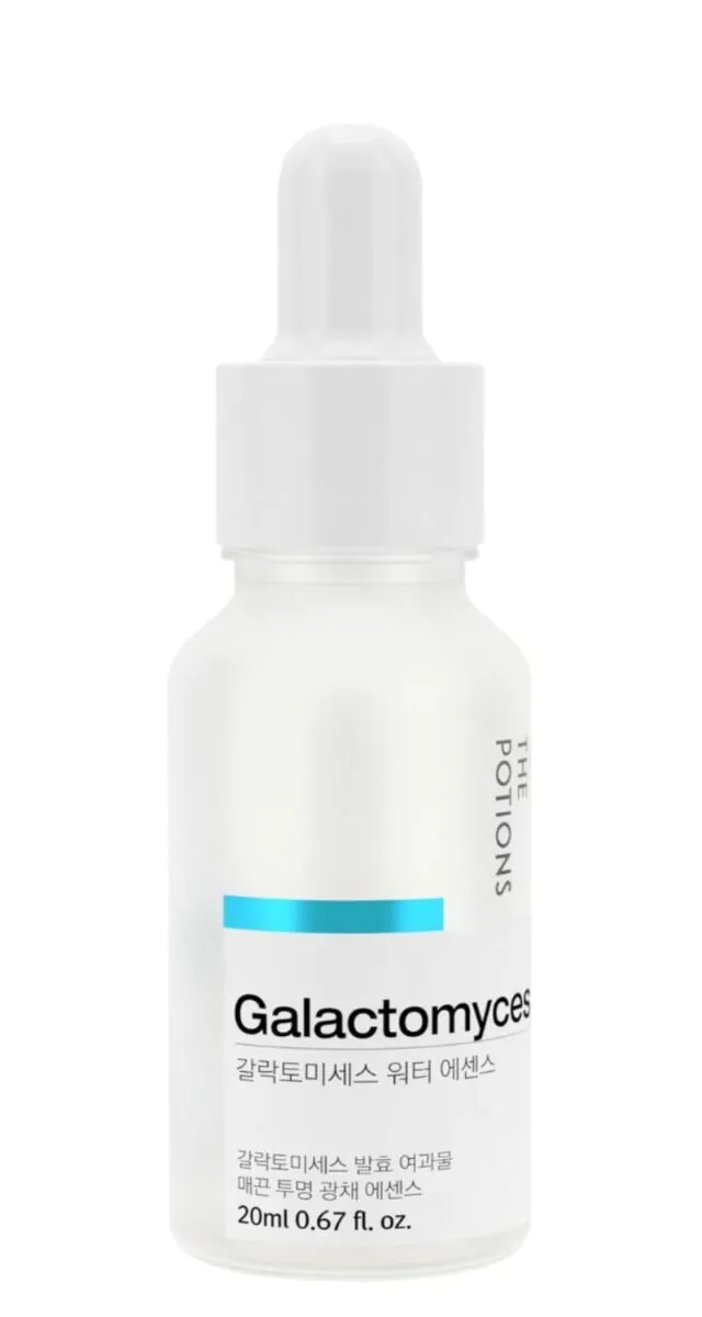 „The Potions Galactomyces Water Essence“ lengva veido esencija su fermentuotų mielių filtratu