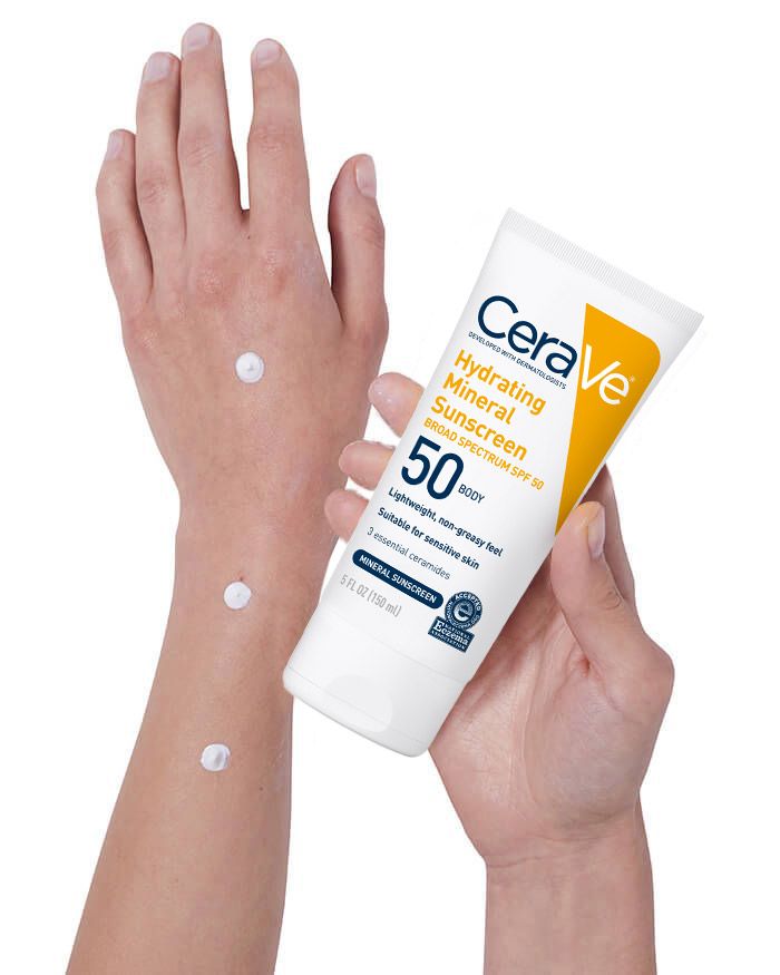 Lait corporel hydratant minéral SPF 50