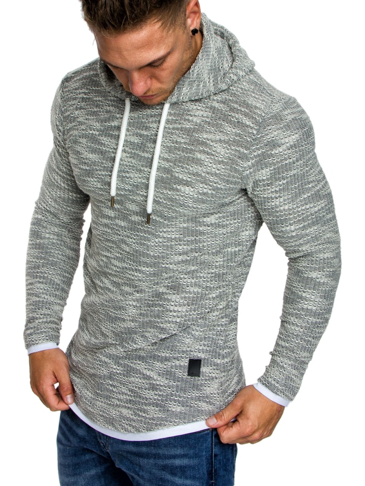 Amaci&Sons Kapuzenpullover LEXINGTON in Grau günstig kaufen
