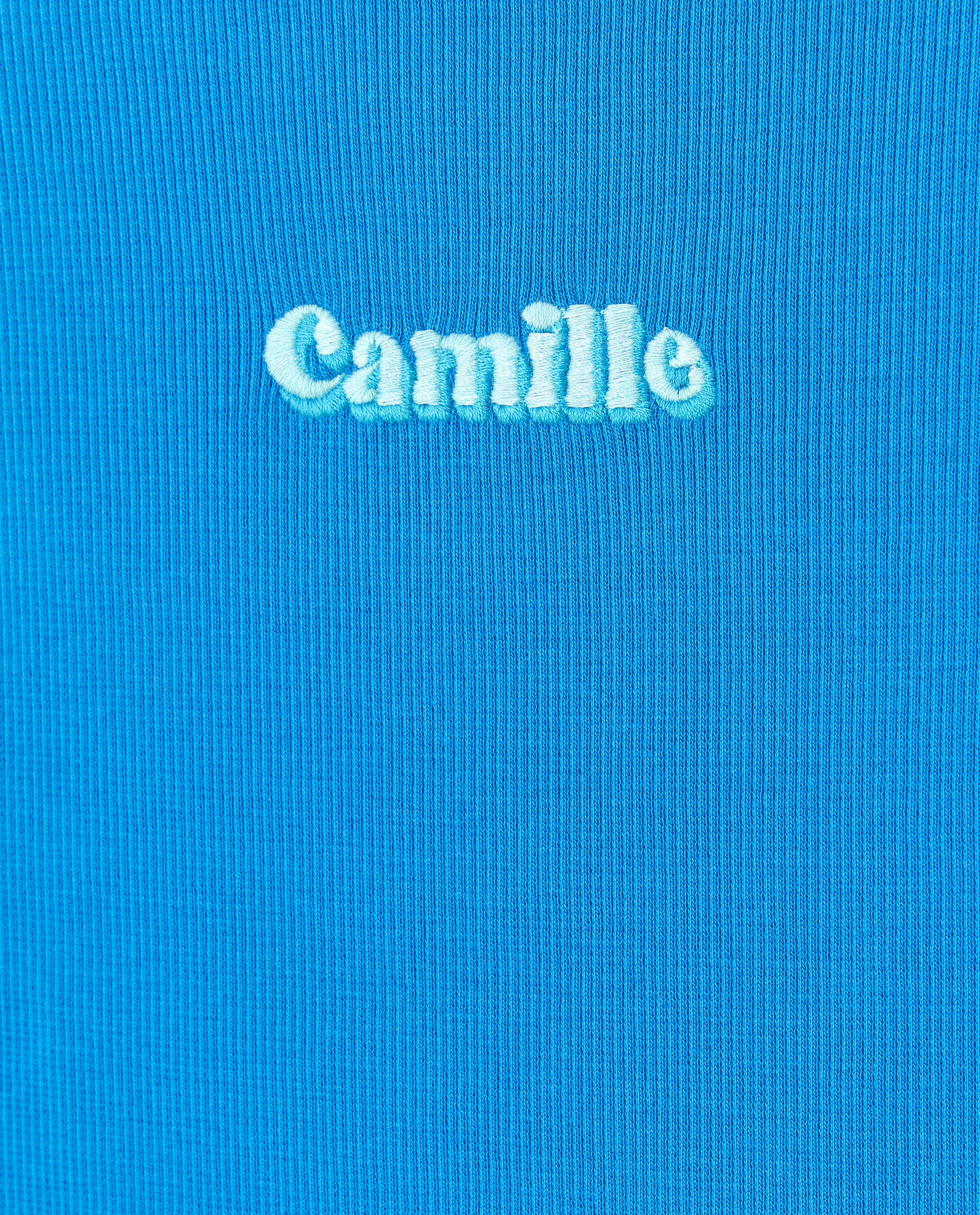 Body albastru CAMILLE cu nervuri albastre