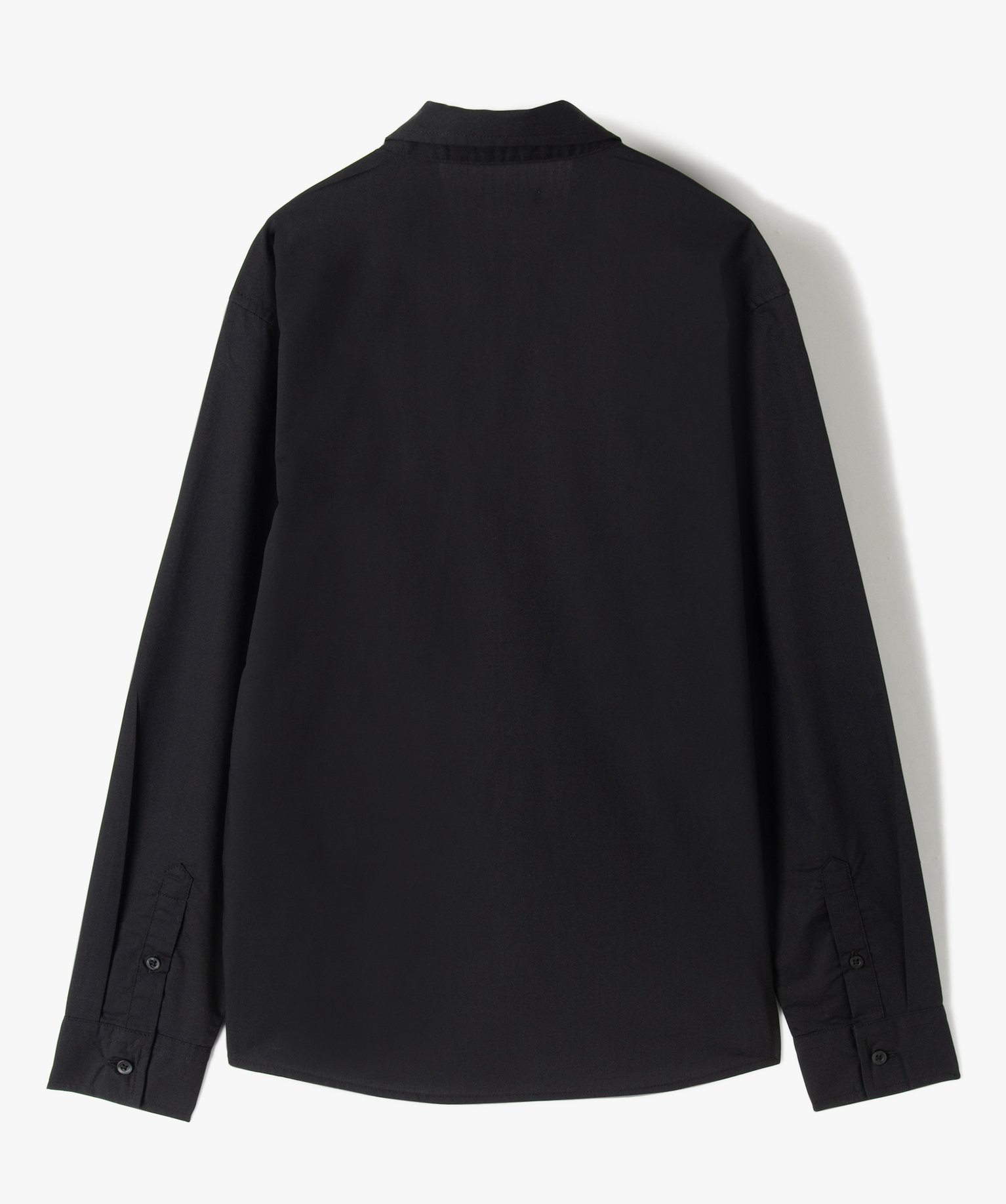 Chemise Garçon classique unie à manches longues noir | GEMO
