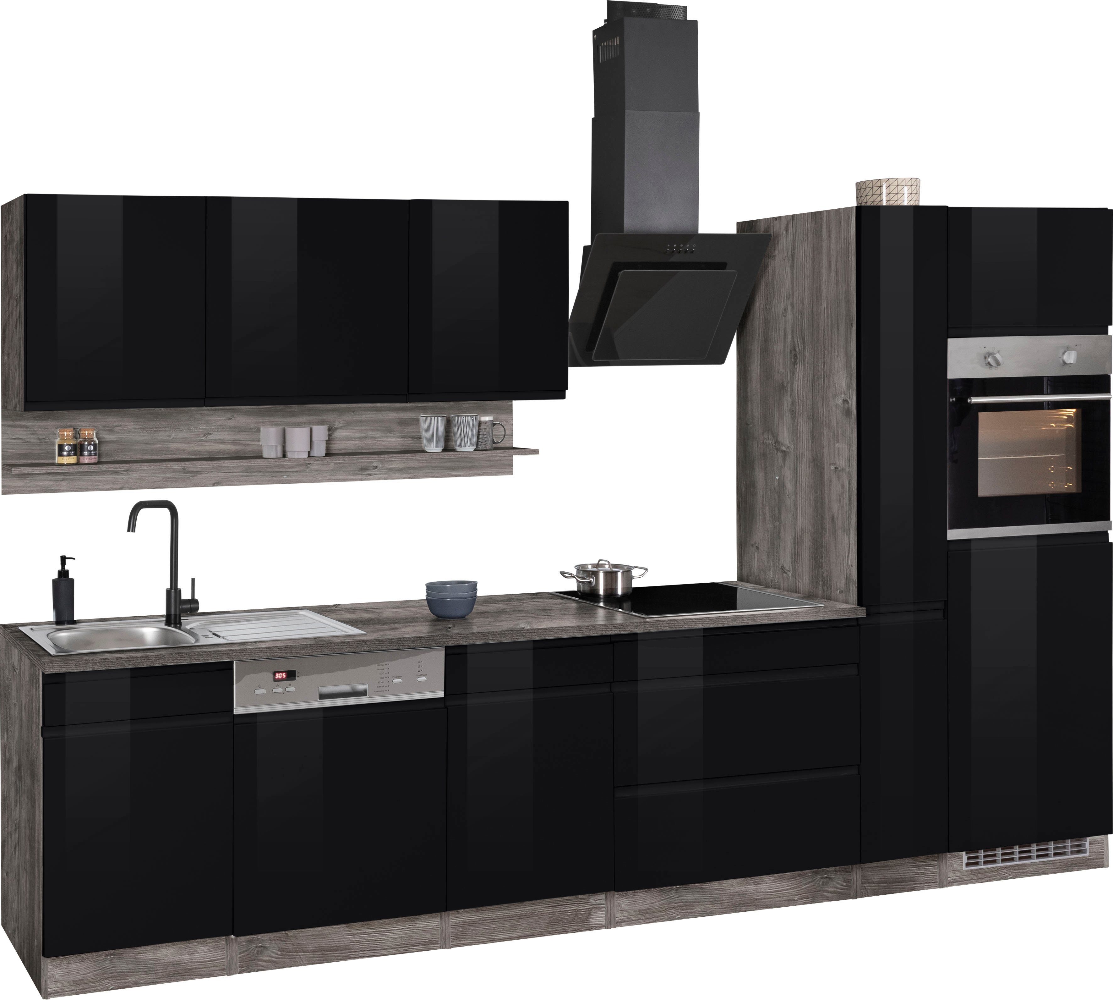 HELD MÖBEL Küche Virginia, Breite 330 cm, wahlweise mit Induktion