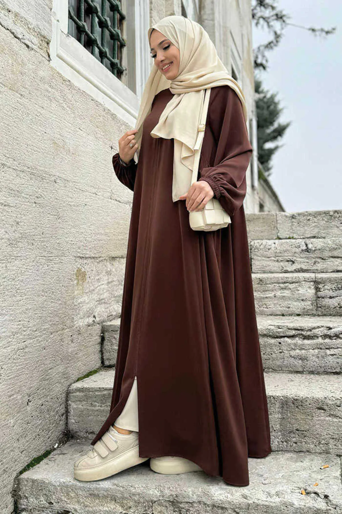 Bym Fashion  Cap & Abaya - Braun - Basic