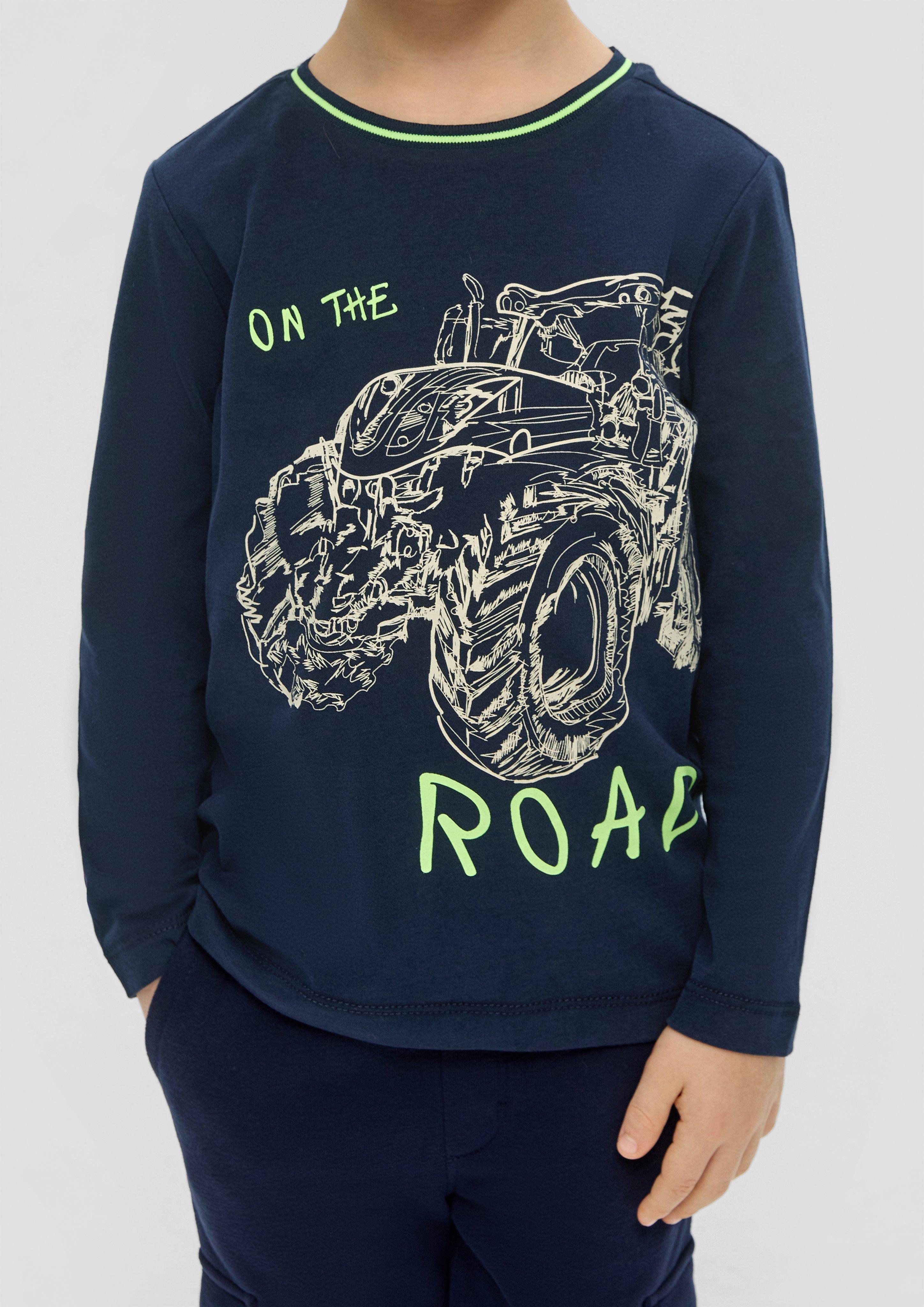 Longsleeve mit Frontprint  2140412-5952