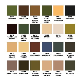 Warfront Colors Set: Soldiers (24 x 17ml)