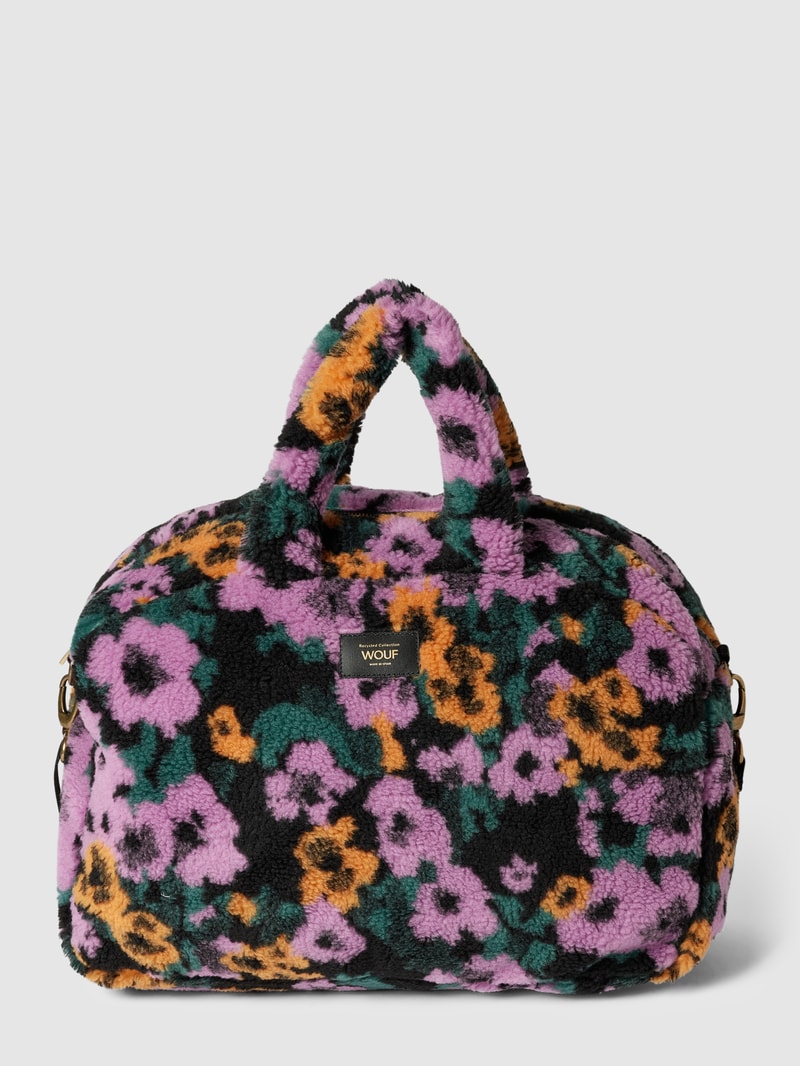 Handtasche mit kurzem Henkel Modell 'Armel' in marineblau
