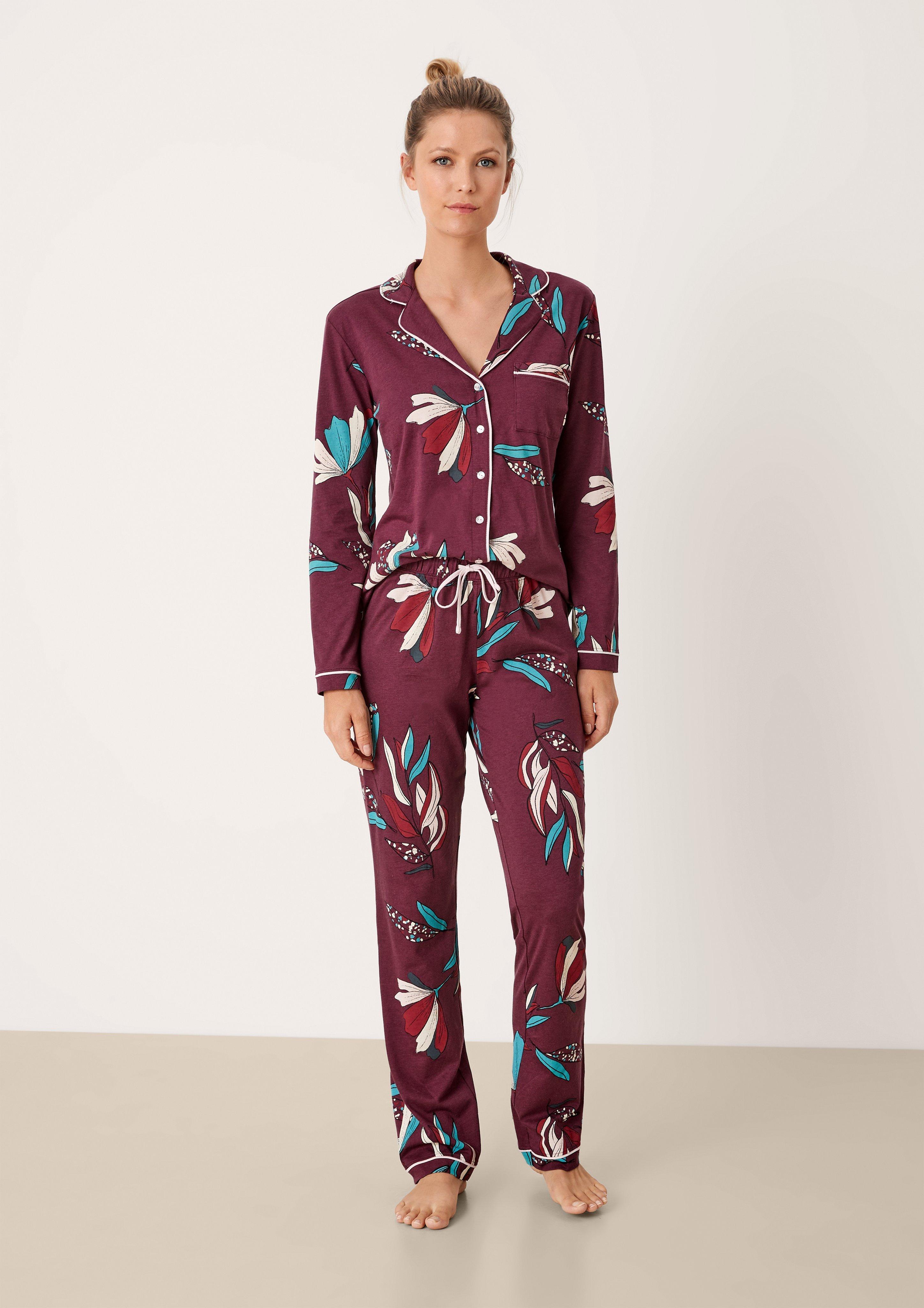 Pyjama mit Allover-Print  6006321-38F4