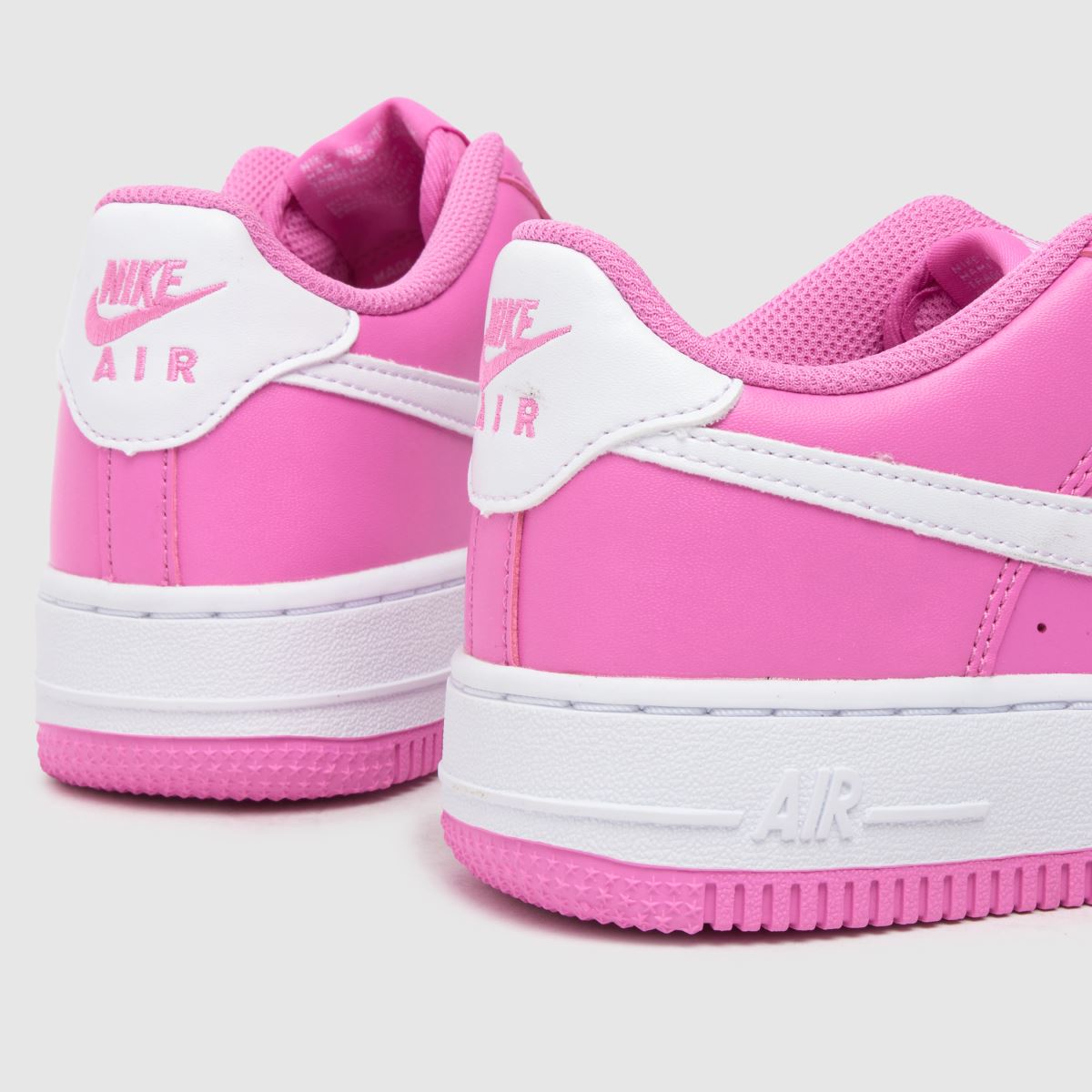 Nike rosa Air Force 1 flickor ungdomsskor