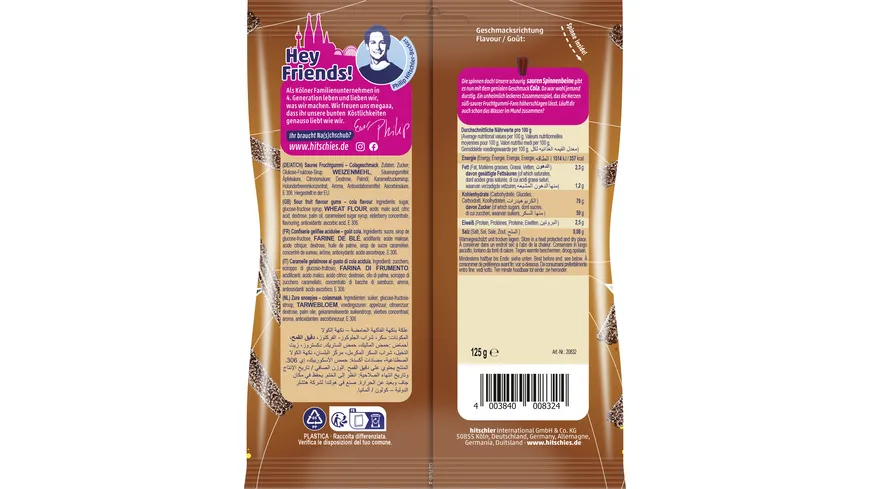 hitschies Saure Spinnenbeine Cola 125 g