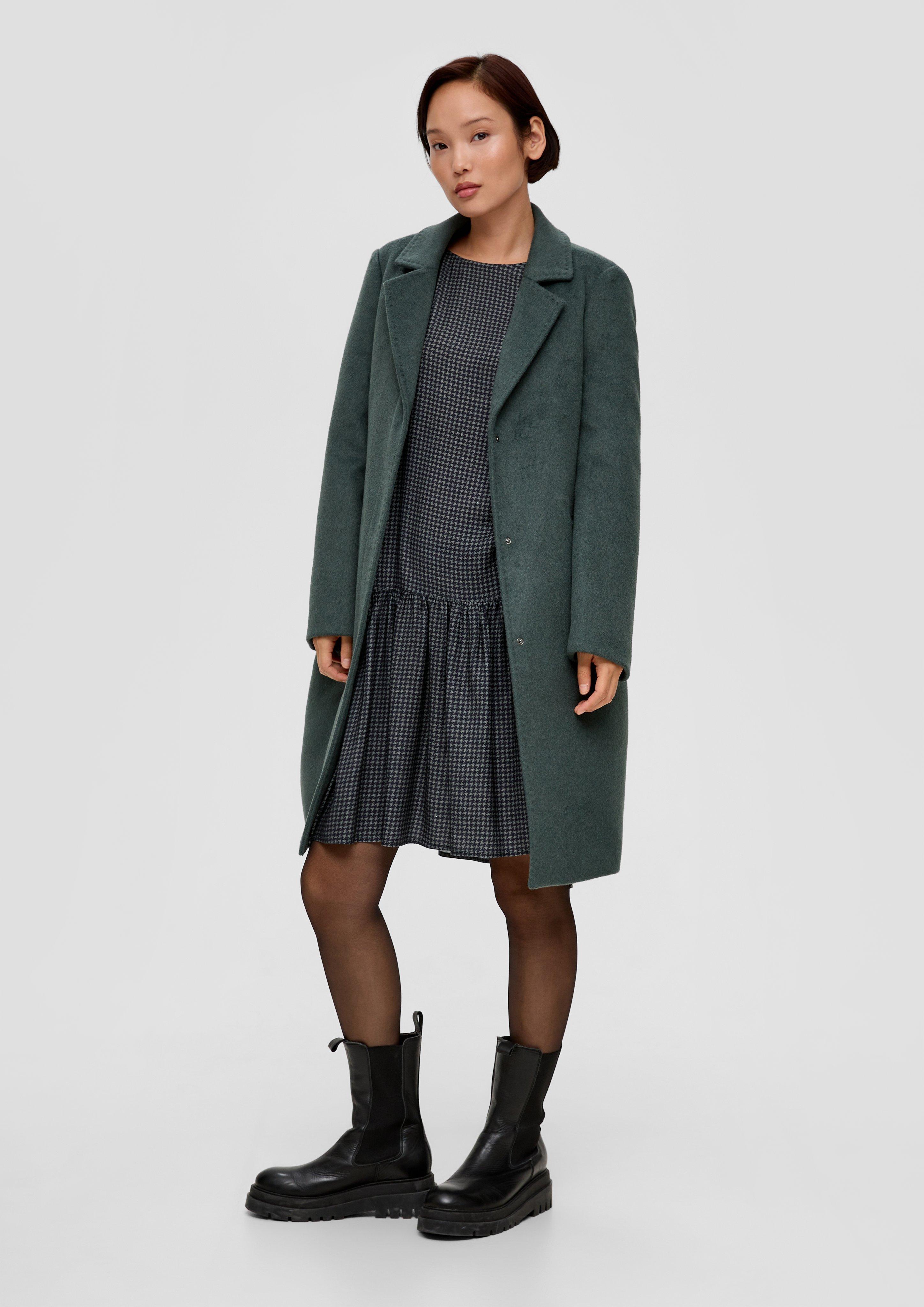 Kariertes Minikleid aus Viskosemix  2136141-79N7