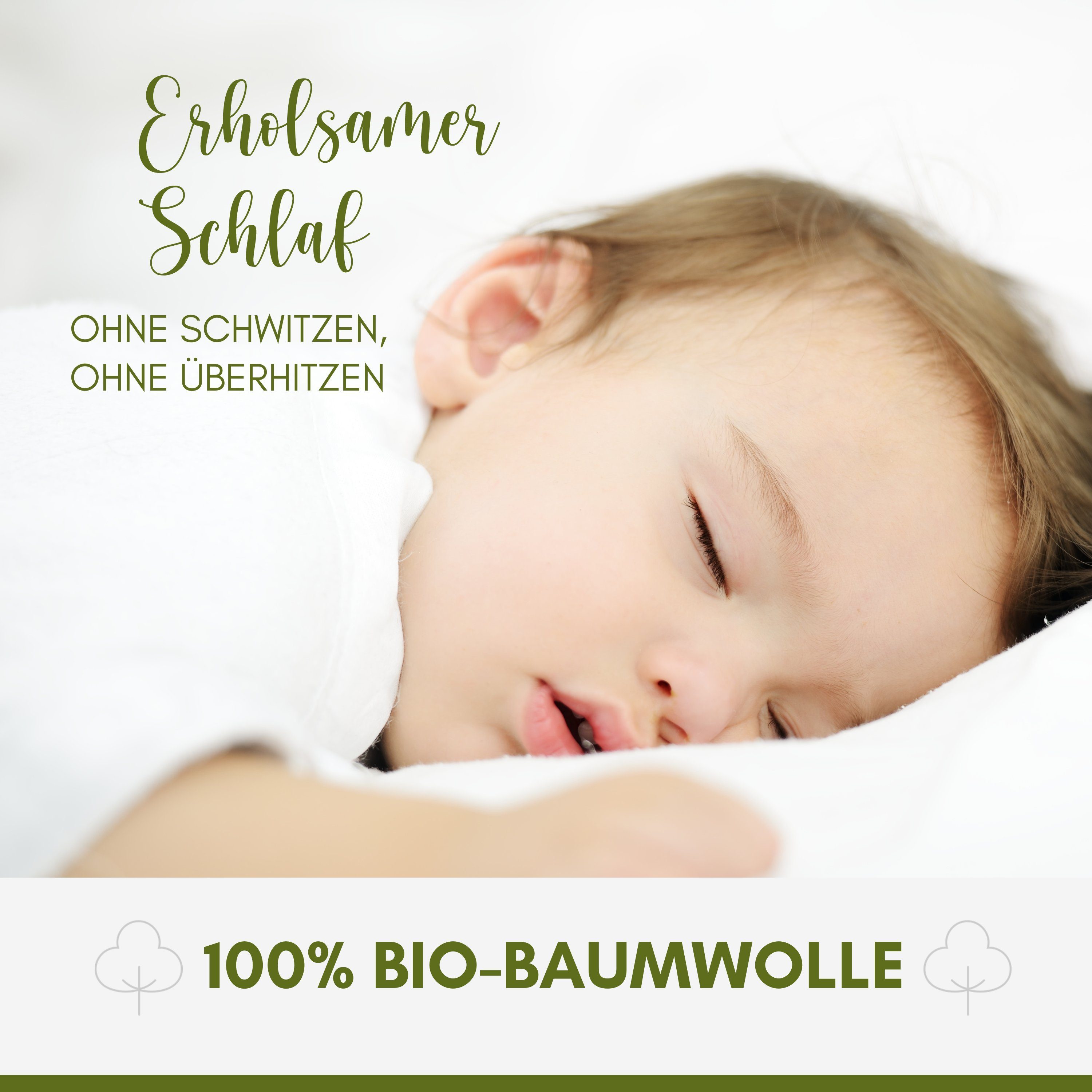 Matratzenschutzbezug Moltonauflage aus 100 Bio-Baumwolle - MADE IN GERMANY NULANI HOME, besonders hautfreundlich und für Allergiker geeignet ÖKOTEX