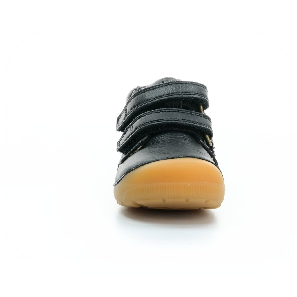 Bundgaard Petit Velcro Black / GUM schwarze Mid Cut Barfußschuhe