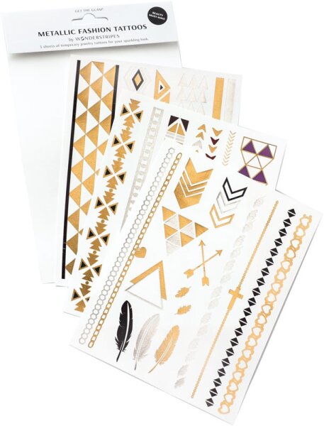 Wonderstripes Metallic Colour Set Flash Tattoo