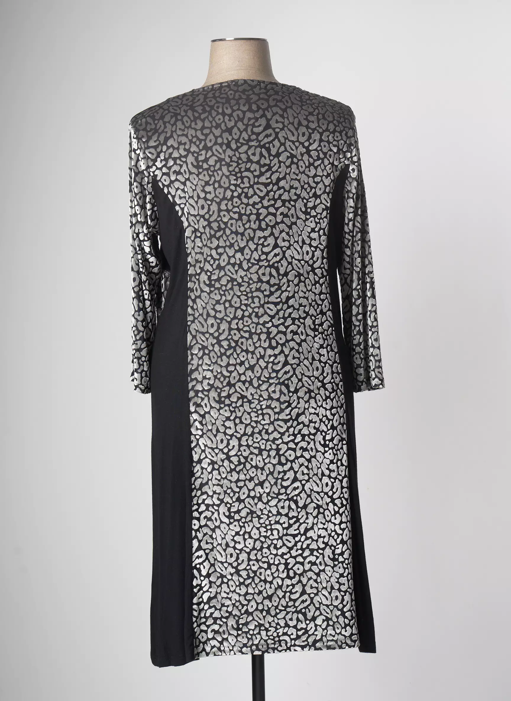 Chalou Robes Mi Longues Femme couleur gris