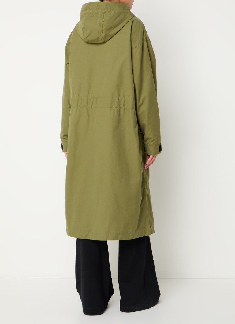 Benetton Parka hupulla ja solmittavalla vyöllä