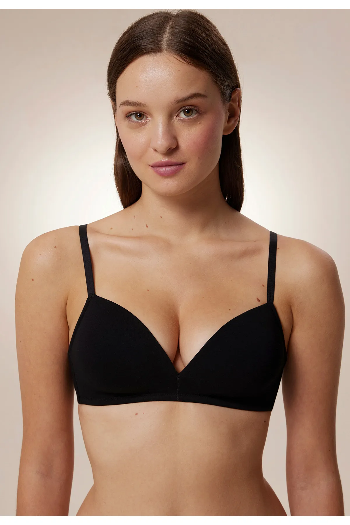 Penti  #neverwear Schwarzer, gemütlicher, bügelloser Baumwoll-BH