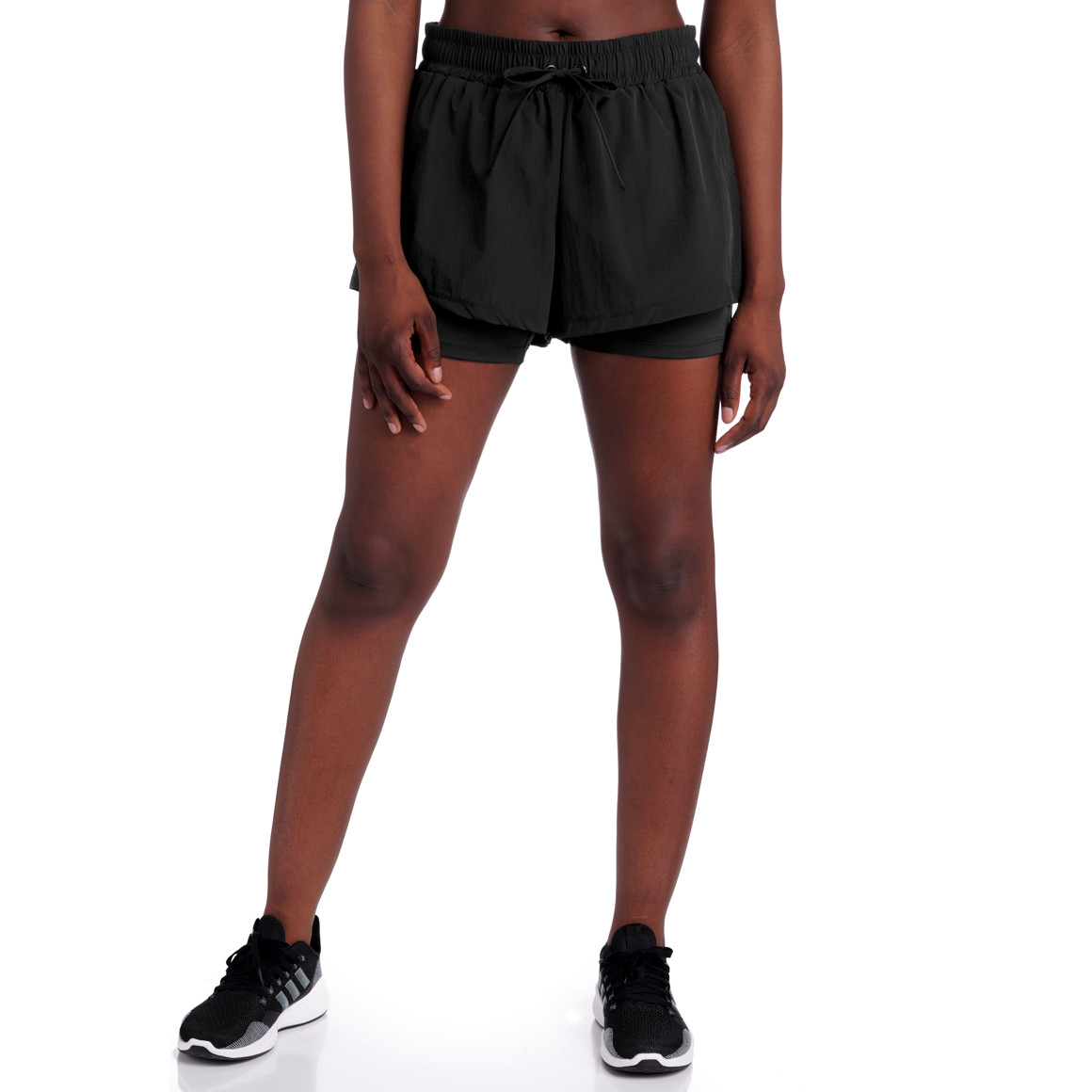 Damen Sport-Shorts zweilagig