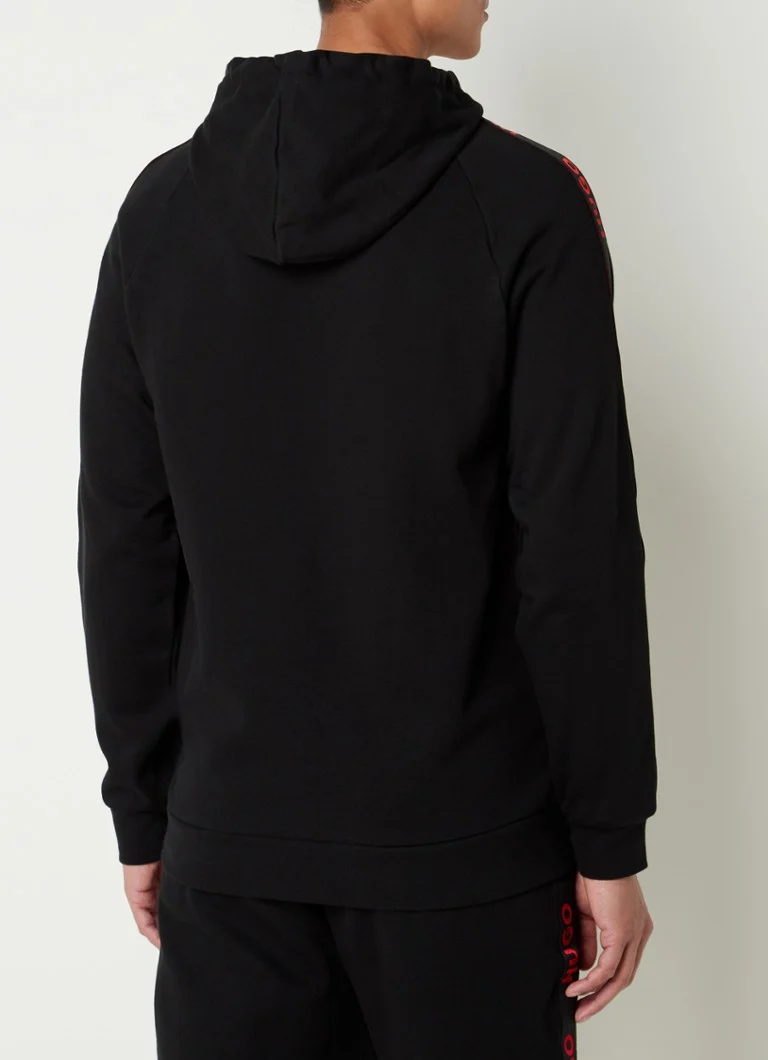 HUGO BOSS Sporty hoodie with logo tape