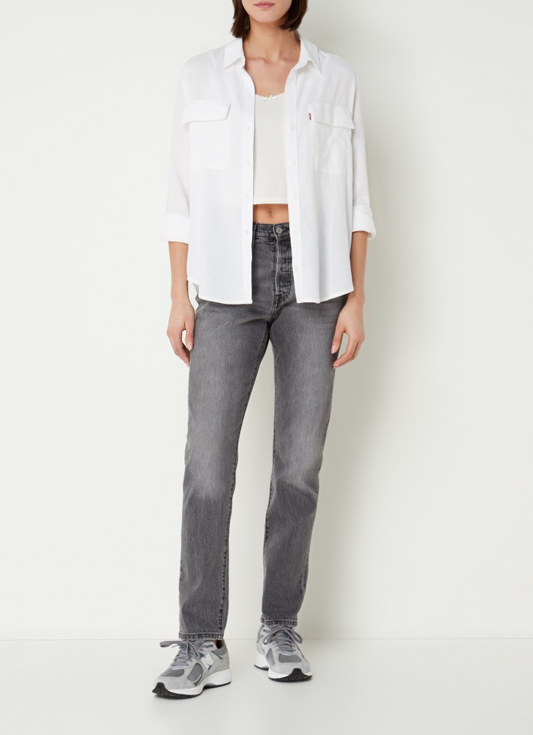 Μπλούζα Levi's Doreen Linen Blend με τσέπη στο στήθος