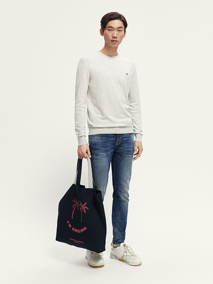 Scotch & Soda Pullover in Hellgrau günstig kaufen