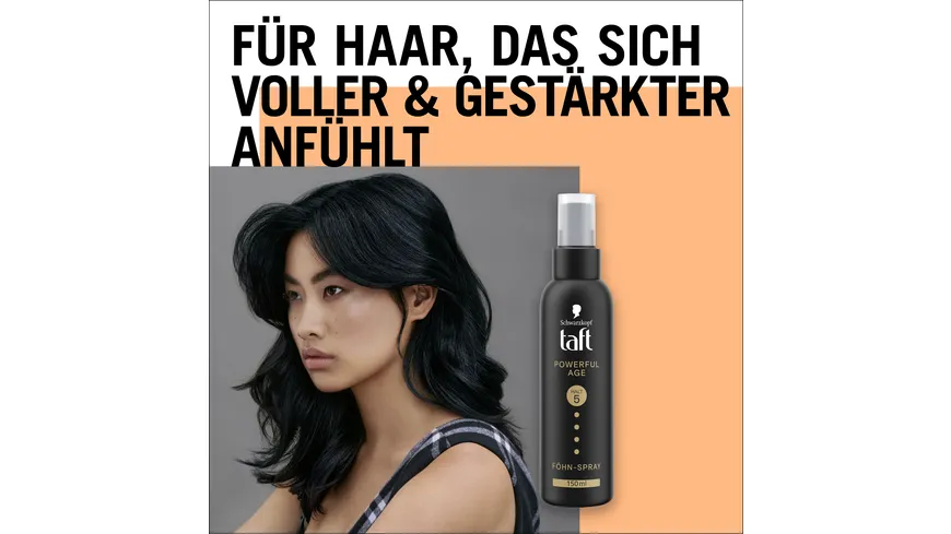TAFT Föhn-Spray Powerful Age 150ml - Haltegrad 5 - sehr starker Halt 150 ml