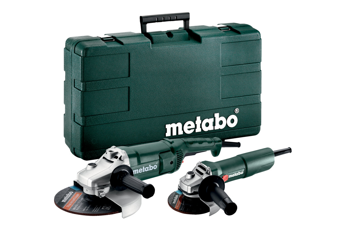 Set combinat polizor unghiular Metabo 685172500 cu geantă (WE 2200-230 + W 750-125)