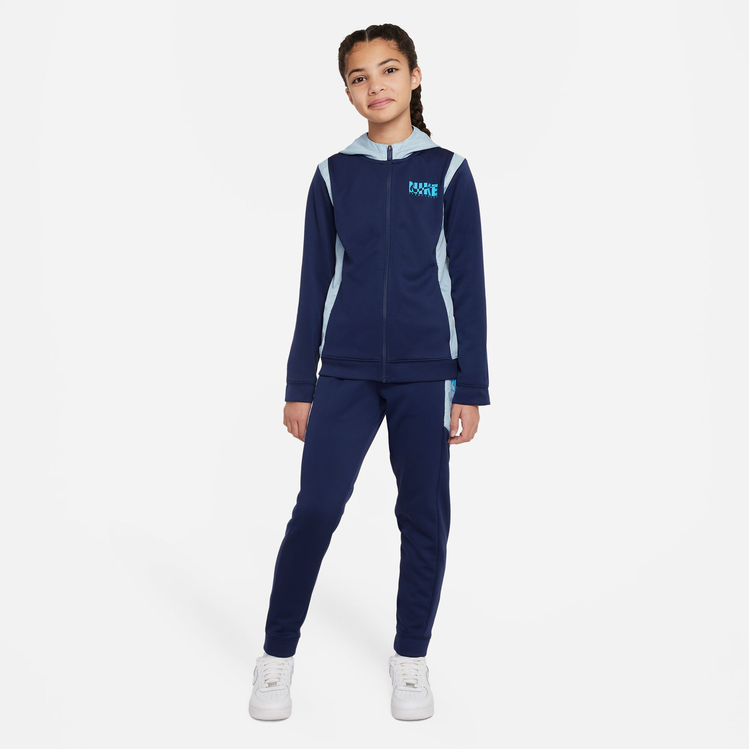 New Sportswear Woven Ovly Trainingsanzug Mädchen - Dunkelblau, Türkis