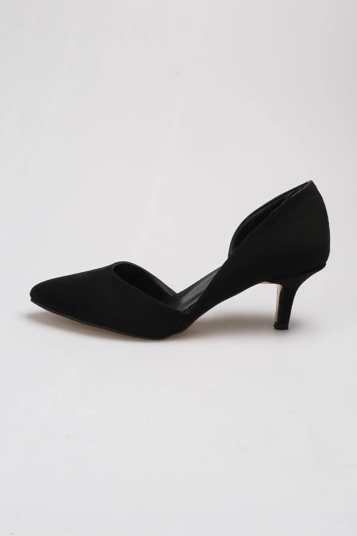 Mio Gusto  Rene Damenschuhe aus schwarzem Wildleder mit niedrigem Absatz