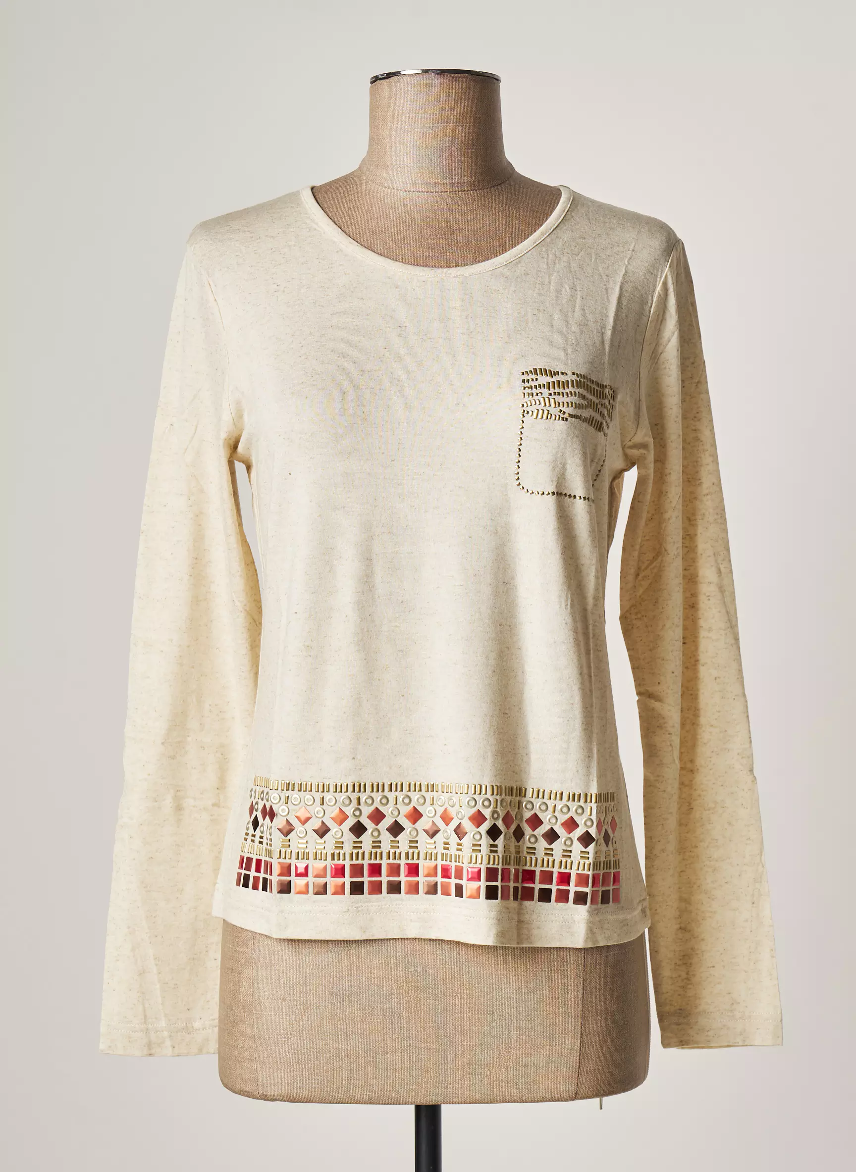 Paul Brial Tshirts Femme couleur beige