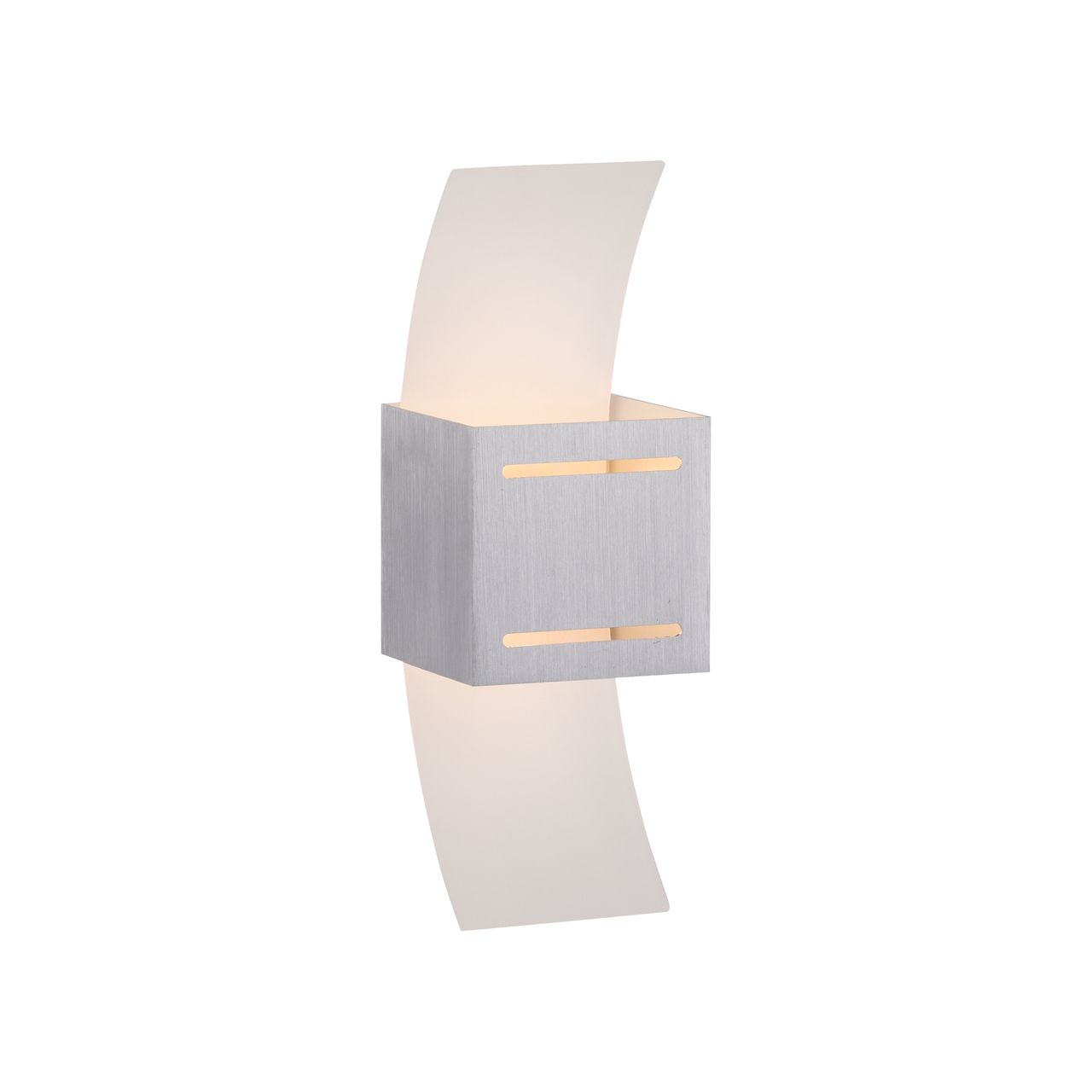 Paul Neuhaus 1-flammige Wandleuchte, Lichtaustritt oben und unten, aluminium ORMA