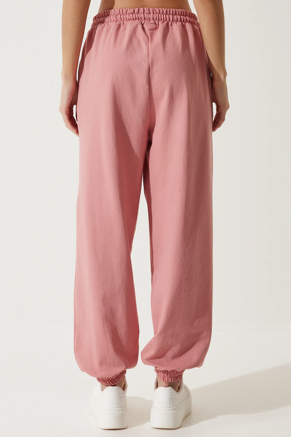 Happiness İstanbul  Damen-Jogginghose Dusty Rose mit lockerer Passform AP00158